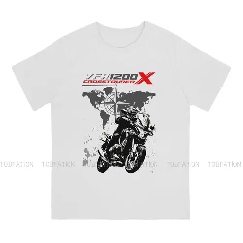 Imagen 2 del producto Camiseta Adventure Motorcycle Tour 1200 X Crosstourer Vintage Grunge verano ropa de algodón de gran tamaño para hombres camiseta de cuello redondo Harajuku