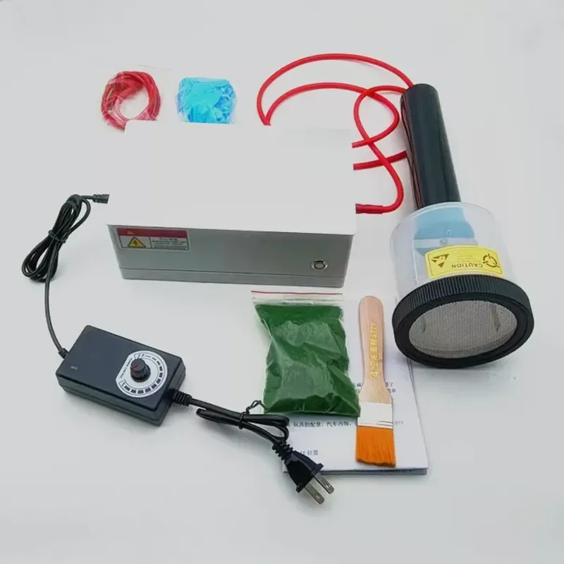 Electrostatic Flocking Machine for DIY Military Mountain Model Grass Planting Desktop Toy Interior Fluff Applicator Tool