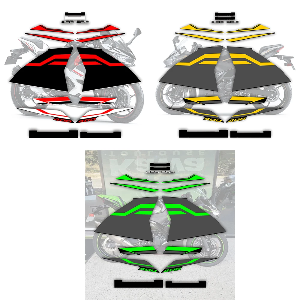

For NINJA400 NINJA 400 EX400 2019 2020-2023 motorcycle accessories fairing decal body protection reflective full car sticker