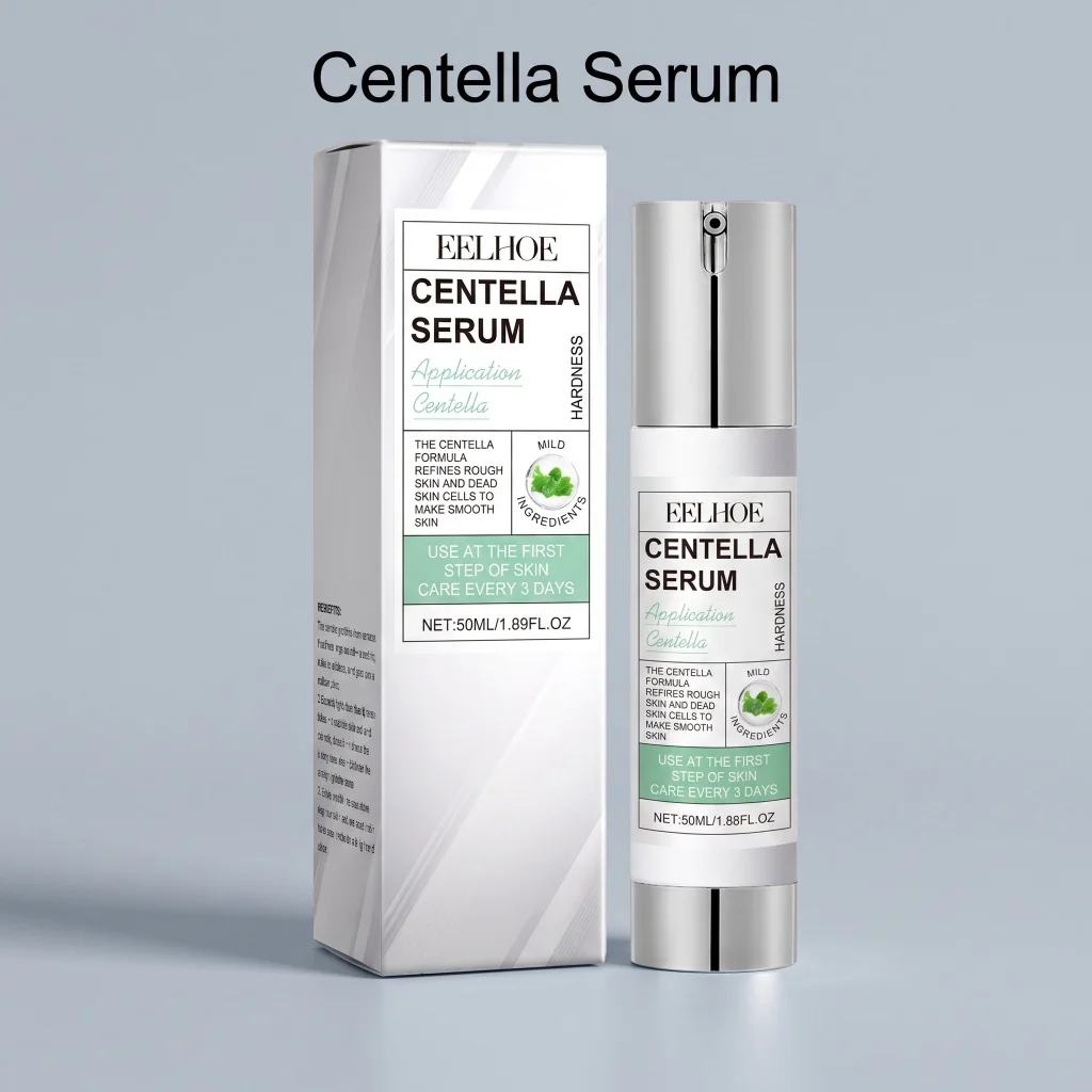 Centella Asiatica Serum With Hyaluronic Acid Deep Hydrating Refines Rough Skin Smooth Uneven Facial Skin Improve Dead Skin Cells