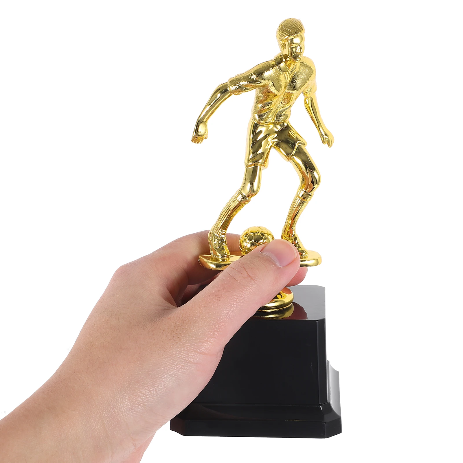 

Soccer Award Decor Desktop Athlete Exquisite Football Match Wear Resistant Plastic Compact Trophy Decorative Soccer Athlete