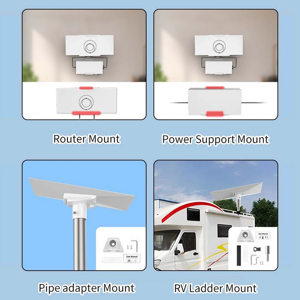 Soporte de escalera para StarLink Gen 3 RV, montaje de estante de techo, Kit de montaje