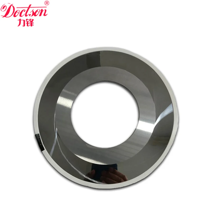 

Tungsten Carbide Blade 200*122*1.3 Corrugated Board Slitting Blade Round Shape Tungsten Carbide Slitter Knife