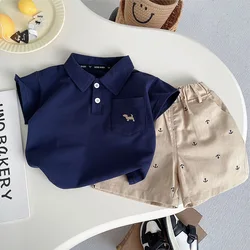IENENS Summer Baby Clothing Sets Polo-shirt + Shorts Suits 0-4 Years Kids Boy Short Sleeve Holiday Clothes Casual Outfits