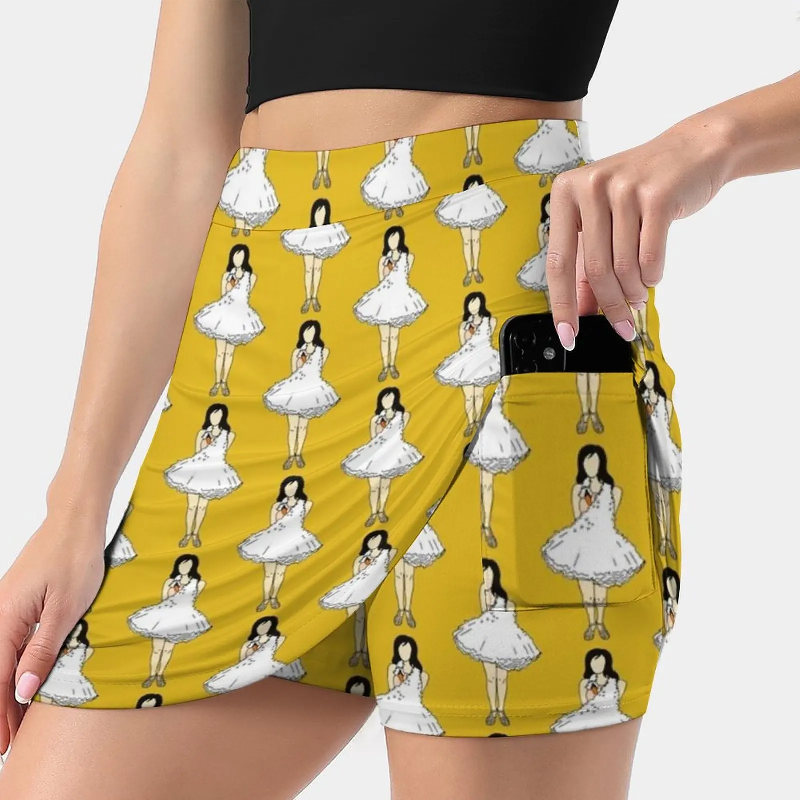 Bjork Swan Dress Women's skirt Sport Skort Skirt With Pocket Fashion Korean Style Skirt 4Xl Skirts Girls Swan Costume Bjork