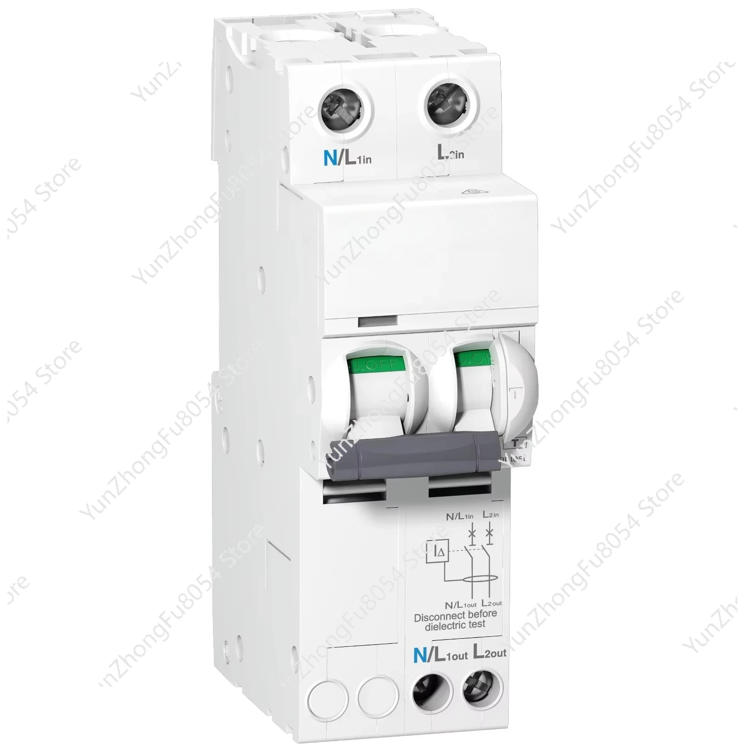 Suitable for A9D11216 2P 16A 30mA 1P + N Residual Current Circuit Breaker with Over Current Protection (RCBO) 10000A