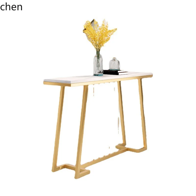 CZ Modern Creative Entryway Table Cabinet Simple Marble Partition Cabinet Hallway Entryway Floor-standing Ultra-narrow Sideboard