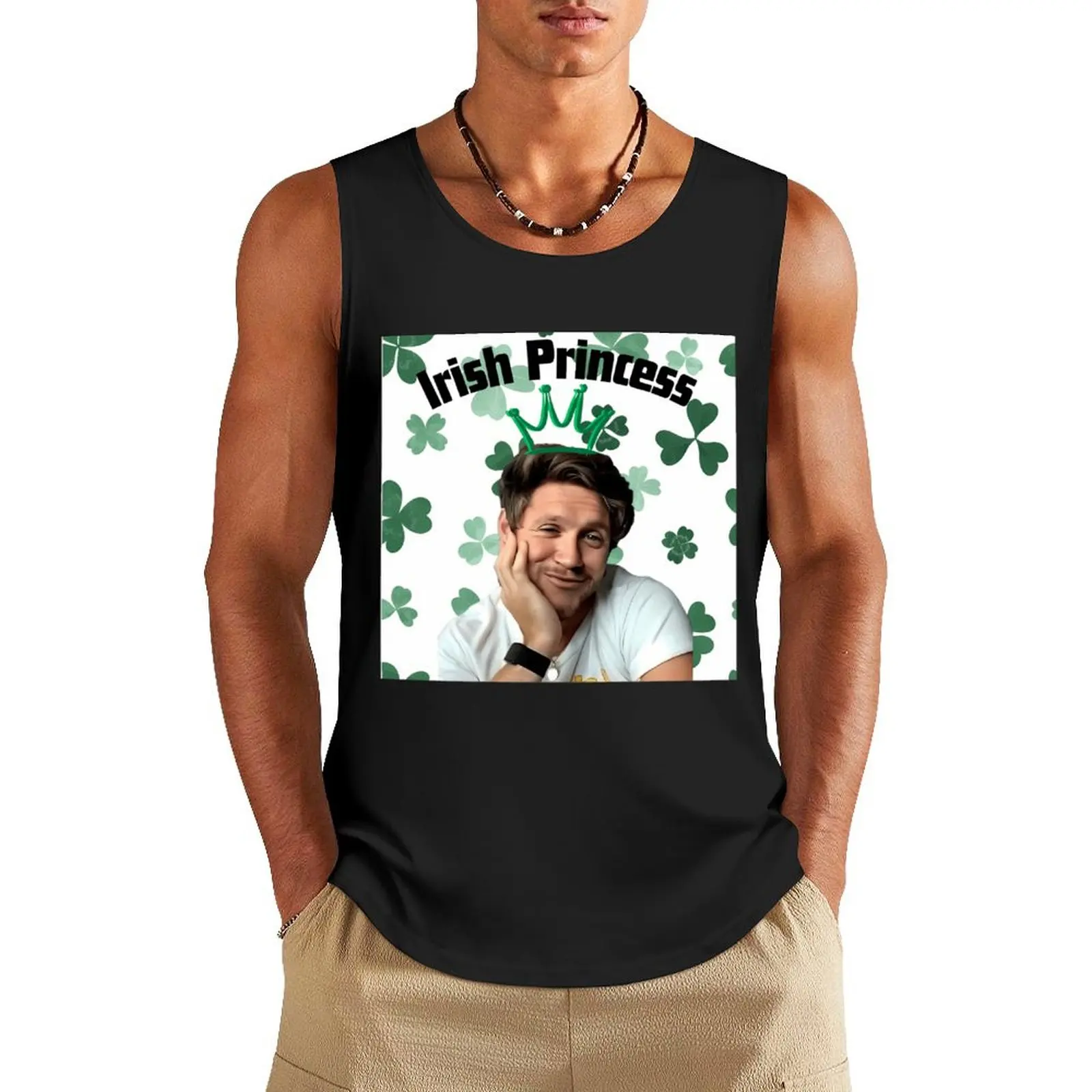 

Niall Horan Irish Princess Tank Top fitness clothing for men sleeveless t-shirts for men Men's gym t-shirts