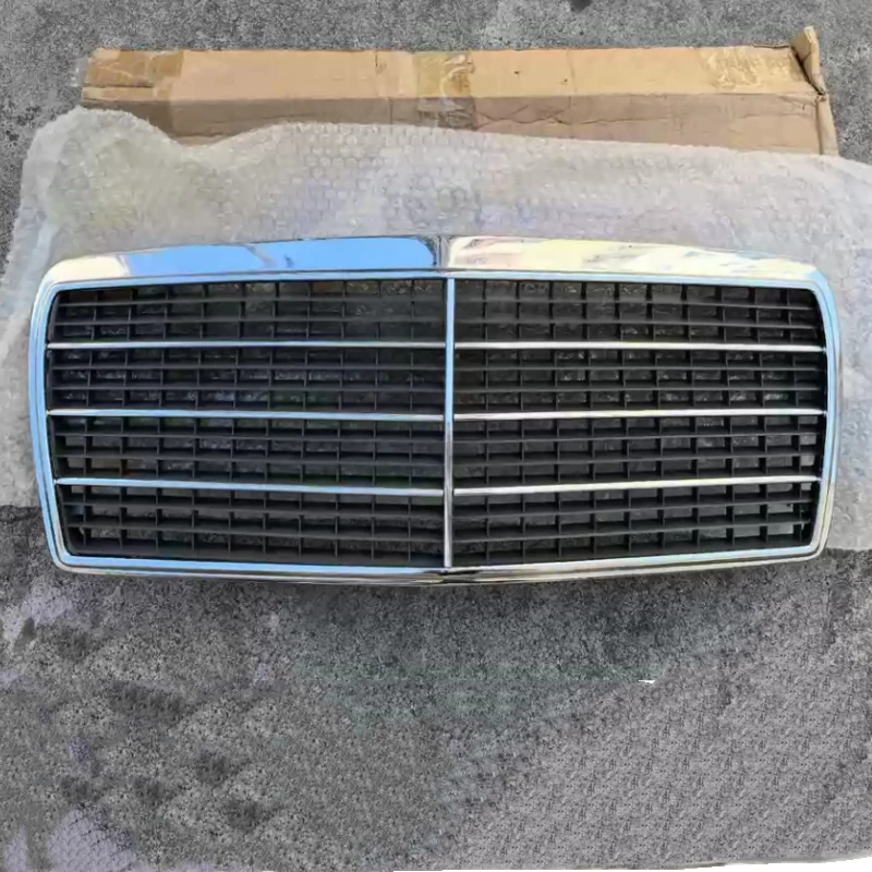 Chrome Grille Assembly Front Bumper Net for Mercedes-Benz W124 Radiator Grill Car Accessories