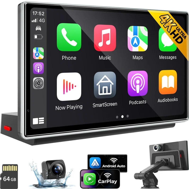 

Android Auto CarPlay 7Inch Large Screen Intelligence Wireless Car Play Voice Voice Control Car 4K+1K