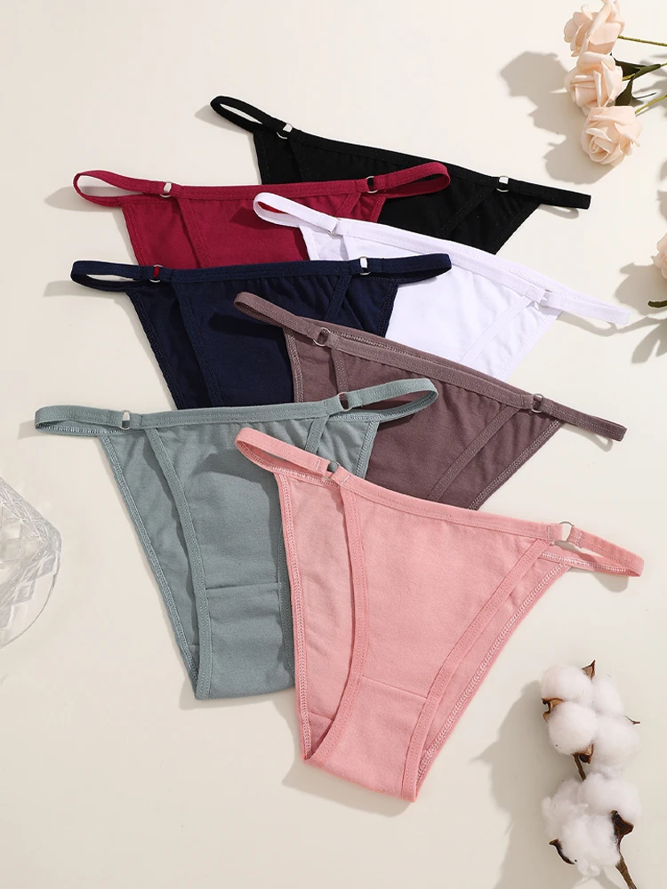 3ks/sada dámských krajkových kalhotek, sexy, s nízkým pasem, elastické kalhotky, jednobarevné, prodyšné, spodní prádlo, Ladeis - náhled 3