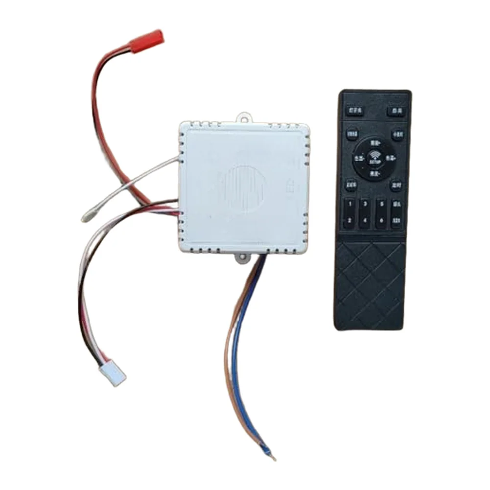 Remote Control Assembly for DC Ceiling Fans with 140W LED Driver Supporting Frequency-Based Airflow Regulation