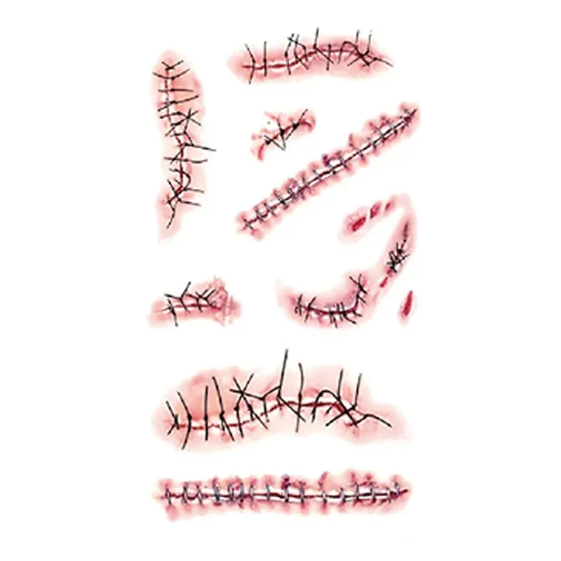 처키 할로윈 의상 어린이 코스프레 백팩, 유아 처키 코스튬, 흉터 문신 스티커 선물 보내기