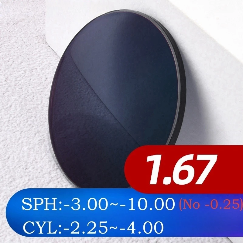 Xbora 1.56, 1.61, 1,67 High-End-kunden spezifische photo chrome Anti-Blaulicht-Anti-Ultraviolett-Antriebs-High-Definition-Blends chutz linsen 7
