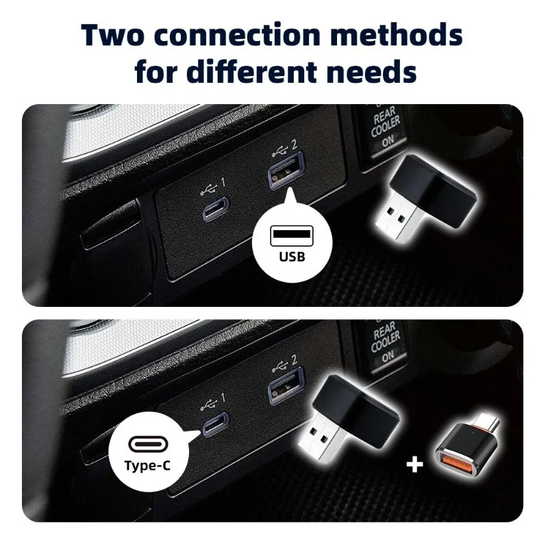 

For Wired to Wireless Carplay Box 2-in-1 Android Auto Smart Car Connectivity Mini Plug and Play Autocarplay Adapter Accessories