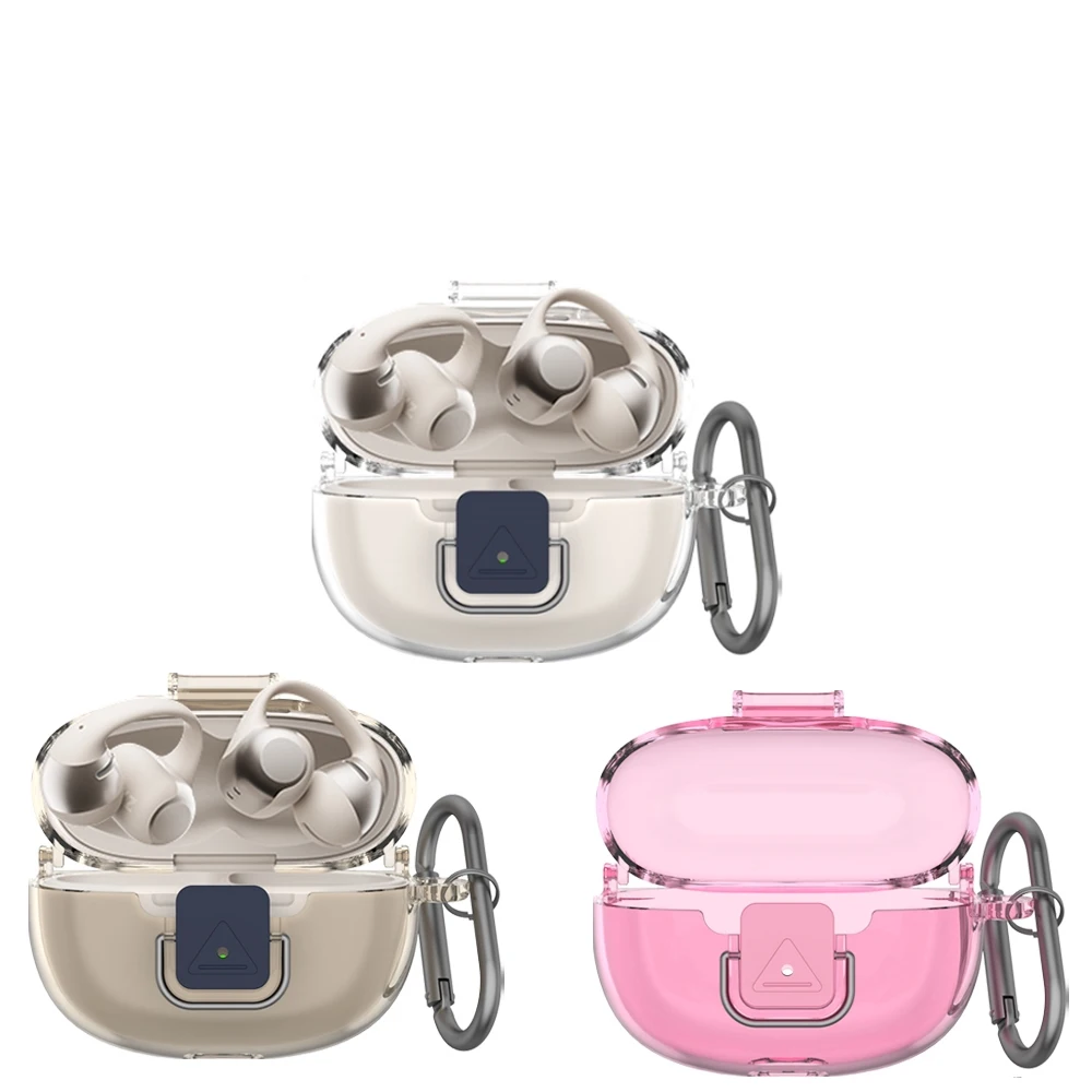 Protective Case for SHOKZ Open Dots ONE, Headphone Hard Shell Case, Shockproof & Dustproof TPU Protective Cover with Hook