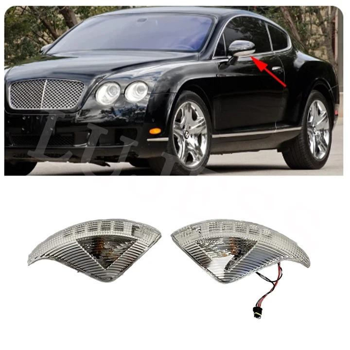 

Old Model Car Mirror Lamp Side Mirror Turning Signal Light Lens for Bentley Continental GT GTC Flying Spur 3W0949101