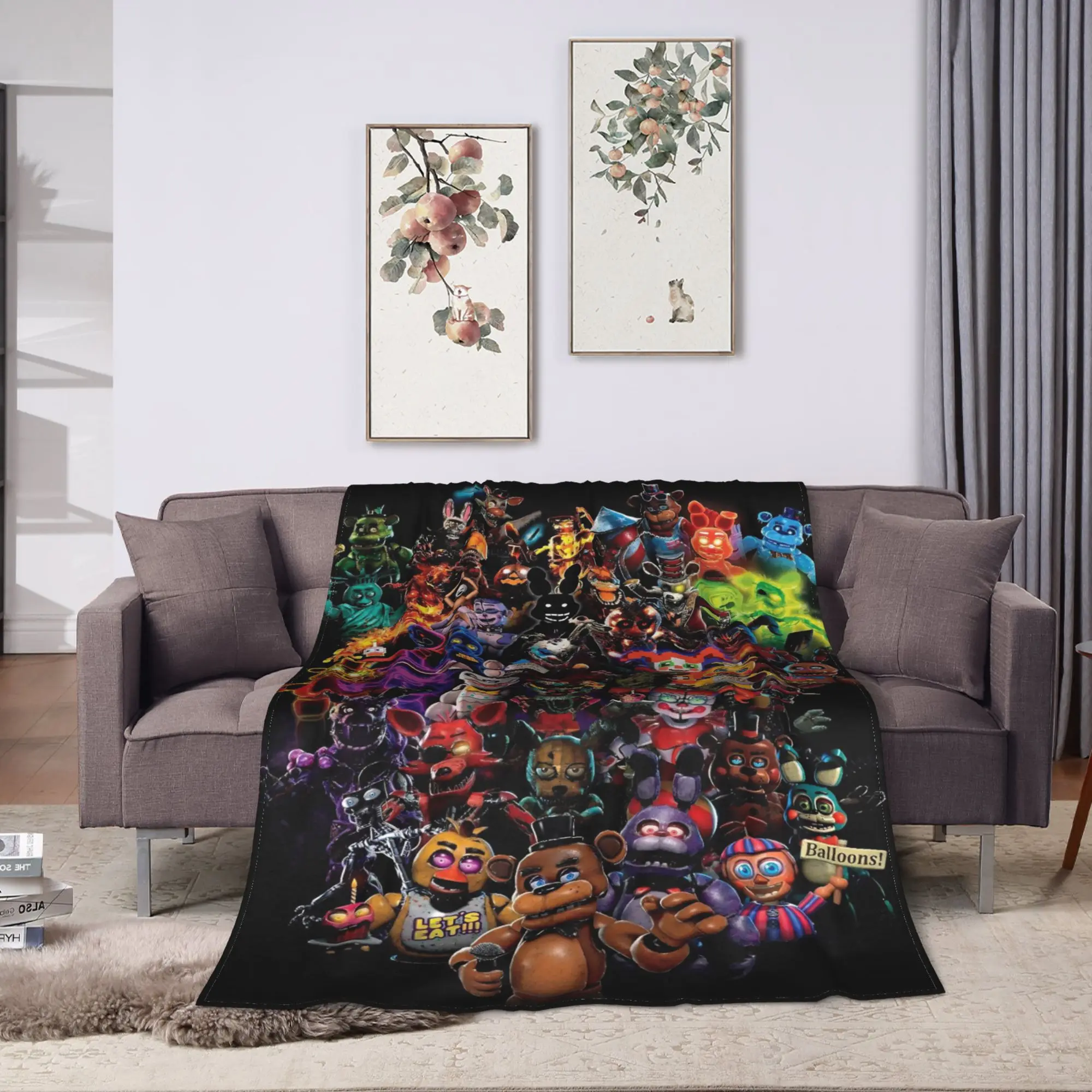 At F-Freddys Blanket  Warm Comfortable Plush Bedding Throws For Kids Adult Couch Chair Sofa Bed Flannel Bedspread Bed Cover