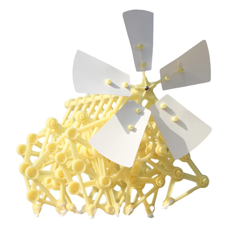 WOWFU-4X Mini Strandbeest Modellbausatz (Wind Power DIY-Beast), interessant und Geschenke für Geburtstagsfeiertage