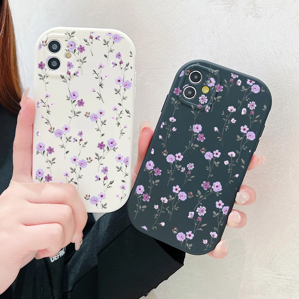 Süßigkeiten Blume weich TPU Fall für iPhone 11 12 13 14 15 Pro max xr x xs max 8 7 plus se 2020 Abdeckung iPhone 14 Fall stoß feste Stoßstange
