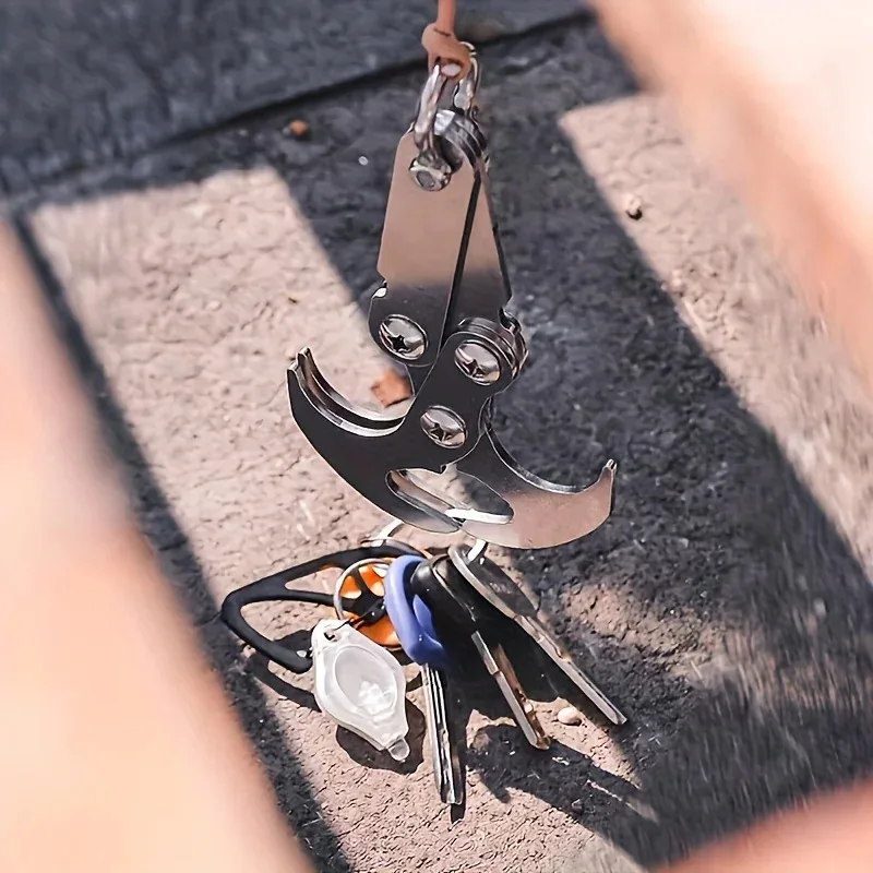 Stainless Steel Claw Hook Gravity Hook Outdoor Wilderness Exploration Survival Hook Life Saving Flying Tiger Hook Folding Hook image 6