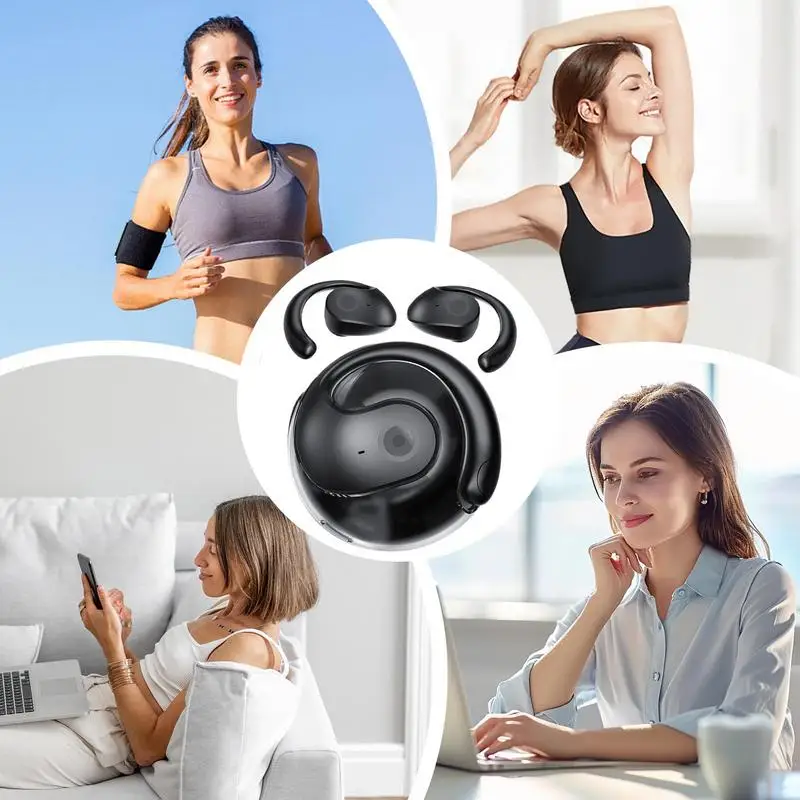 Наушники с открытым ухом Беспроводные спортивные наушники с ушными крючками Беспроводные спортивные наушники Наушники с открытым ухом и шумом звонка