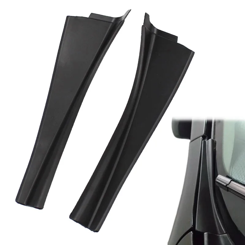 1 Pair For Nissan Qashqai J10 2008-2015 Car Front Windshield Wiper Side Trim Cover Water Deflector Cowl Plate Left Right Side