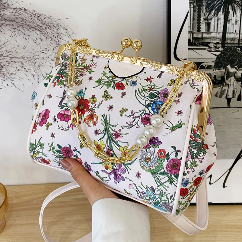 Designer Women Flower Purses And Handbags Evening Clutch Totes Chain Crossbody Bag Luxury Brand Lady Shoulder Bag Wallet Bags