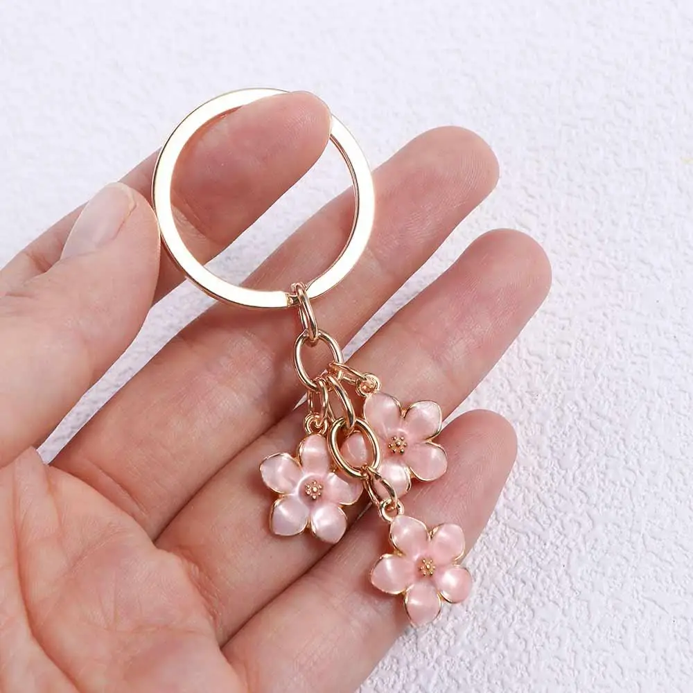 Handtasche Sakura Blume Bunter Sakura Blumen Schlüsselanhänger Emaille Bunt DIY Niedlich Lustig Dekorativ – Detail 5