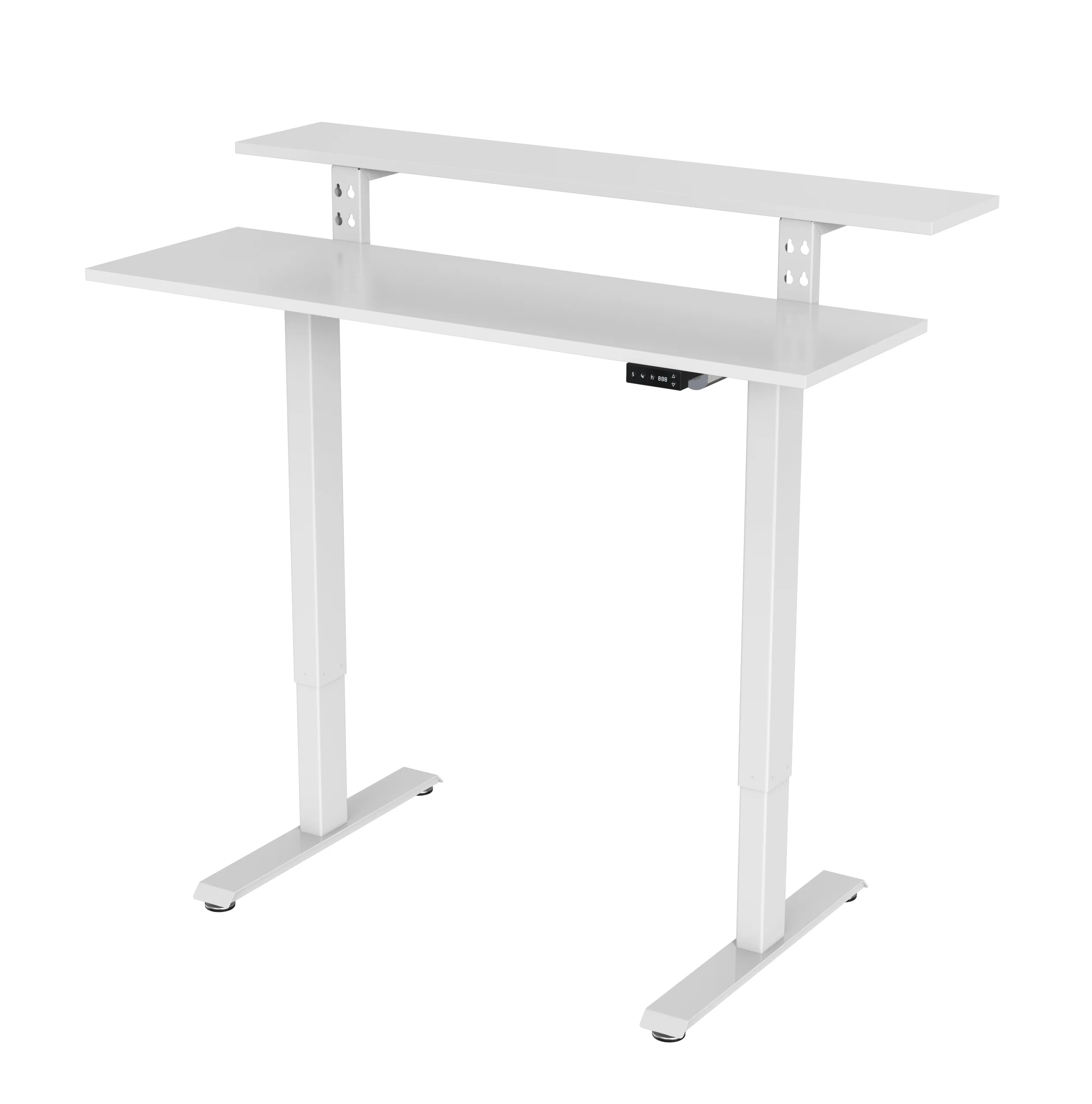 Laptop Desk Height Adjustable Electric Drive with 5-key Memory Setting Buttons LED Screen