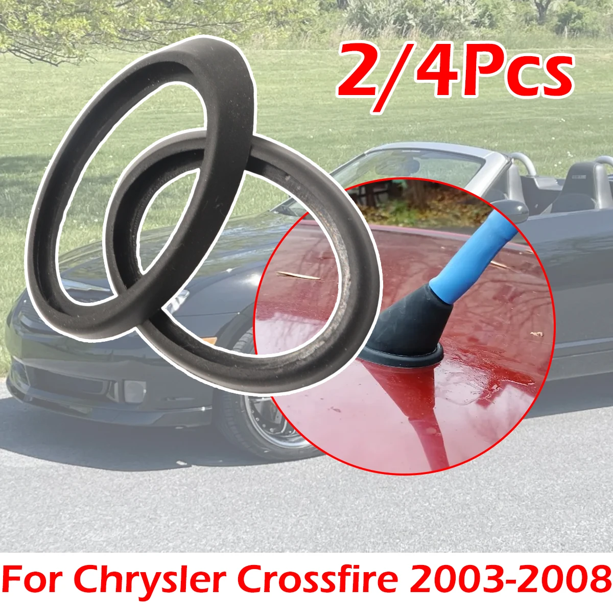 Sting Aerial Antenna Base Gasket Seal Roof Pad rubber Car Radio seal Ring Replacement part For Chrysler Crossfire SRT-6 03-2008