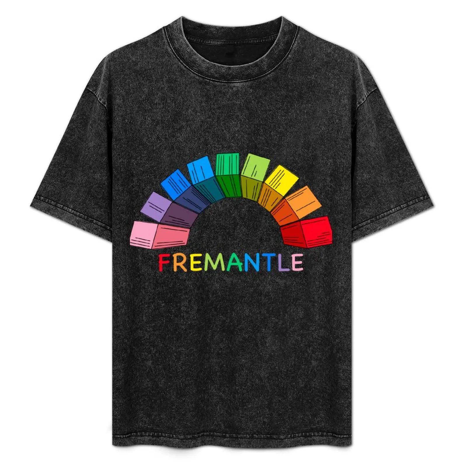 

Fremantle Rainbow T-Shirt Everyday Wear Basic Short Sleeve Top