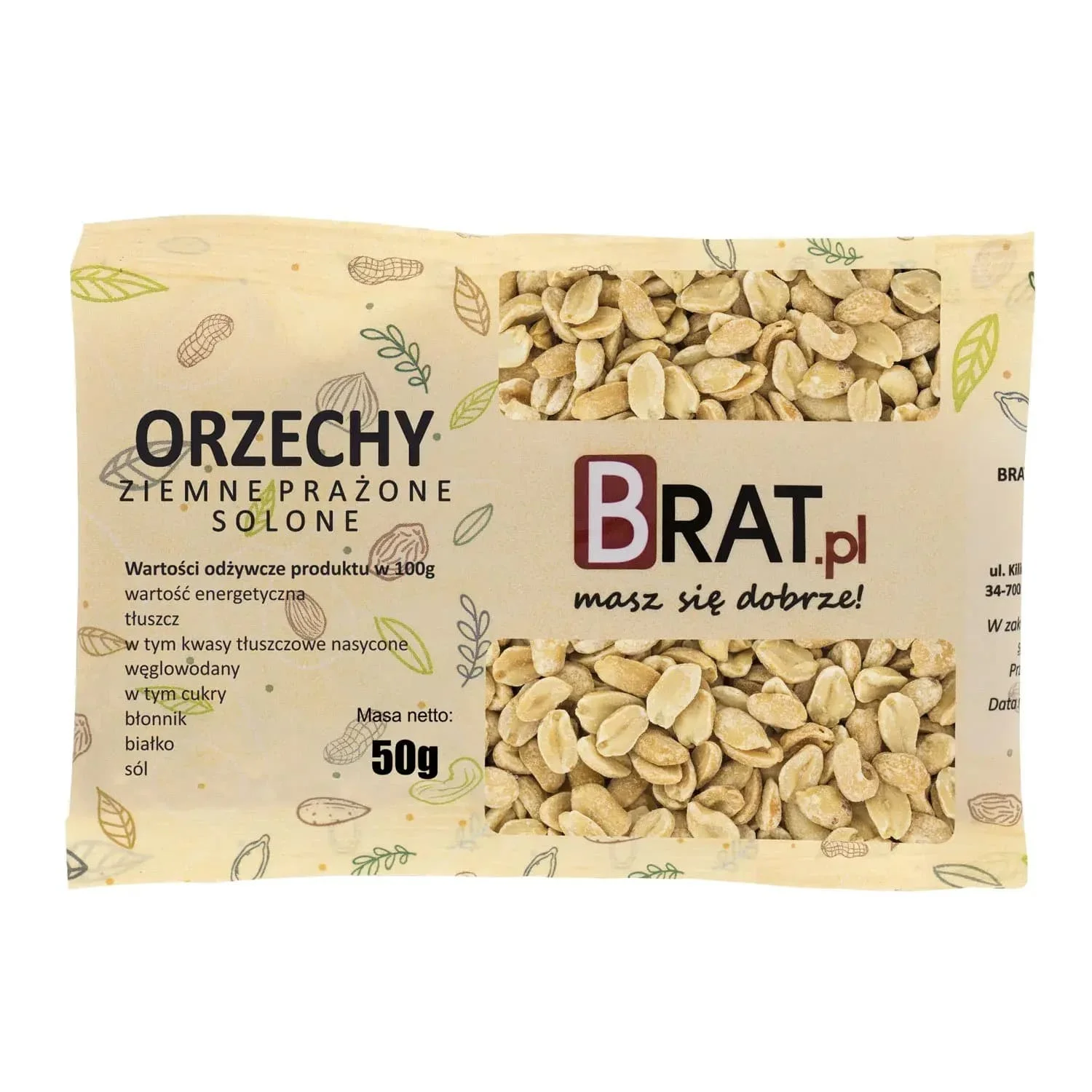 Orzechy ziemne prażone solone 50g