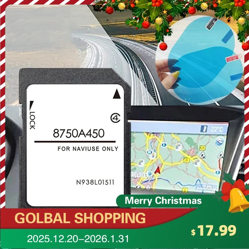 

16GB Update Europe Map 2021 Version for Mitsubishi Pajero L200 Outlander Car MMCS System Navigation SD Card GPS 8750A450