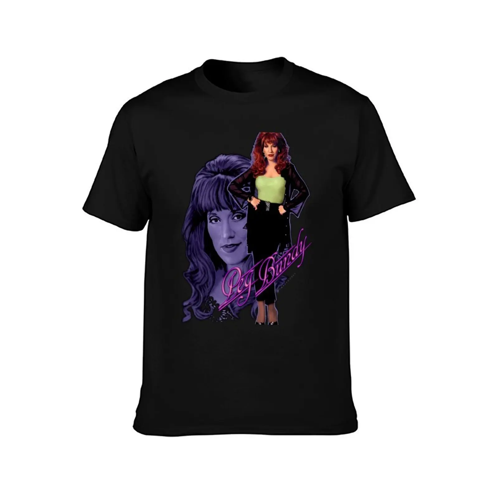 Peg Bundy T-Shirt, Summer Casual Cotton Tee, Oversized Streetwear Tops, Vintage Graphic Print, Loose Fit Short Sleeve
