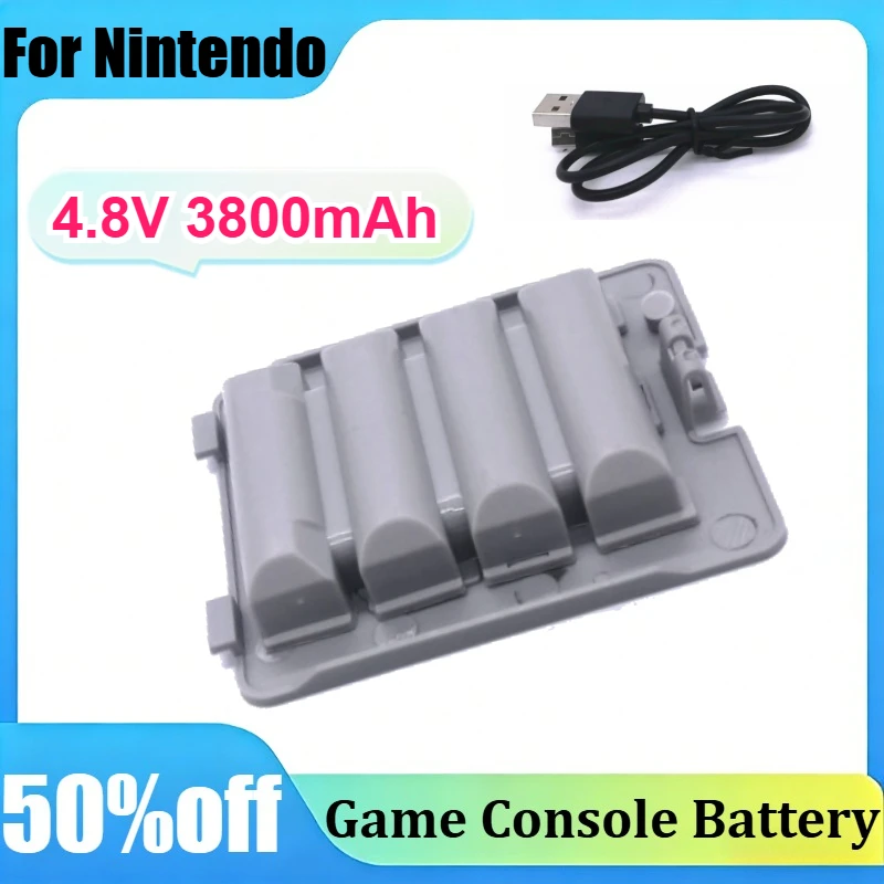 

For Nintendo Wii Fit Balance Board 4.8V 3800mAh Rechargeable Replacement Battery with USB Charging Cable