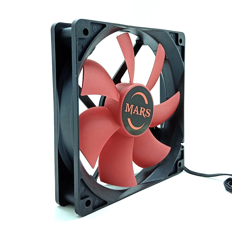 Ventilador com caixa de PC de 120 mm 12 V, 1000 RPM, conector de 3 pinos e 4D, 120 x 120 x 25 mm para resfriamento e ventilação de computador