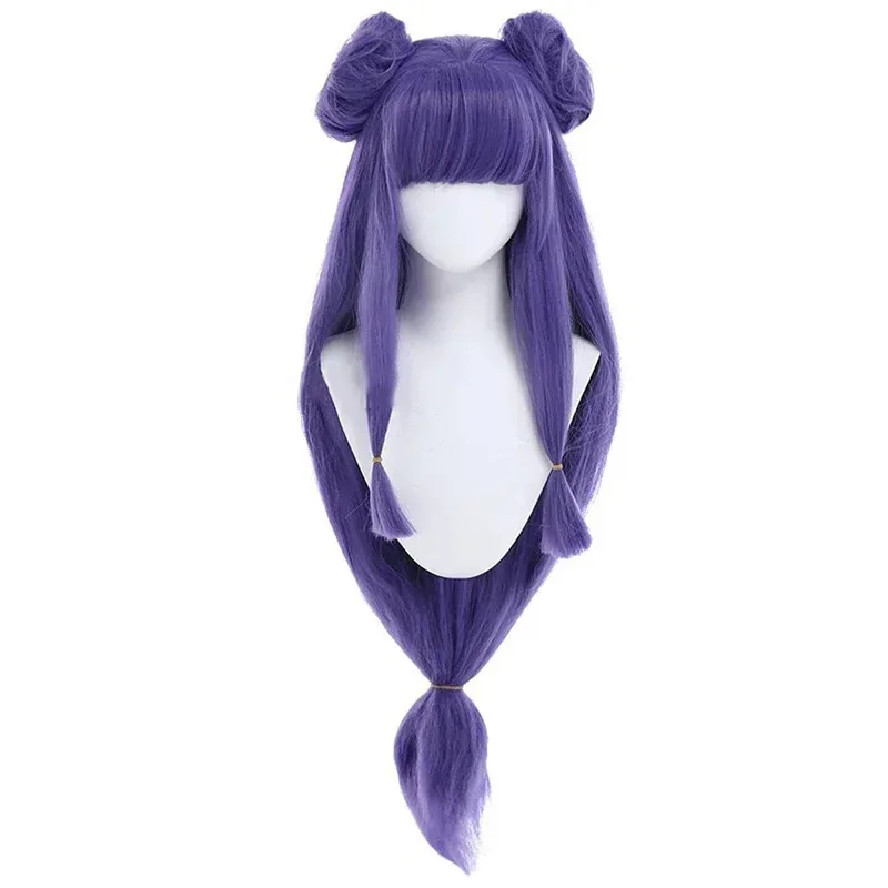 

Anime Ranma 1/2 Ranma Nibun-no-ichi Cosplay Wigs Ranma One-half Ranma Shampoo Women Purple Long Heat Resistant Wigs