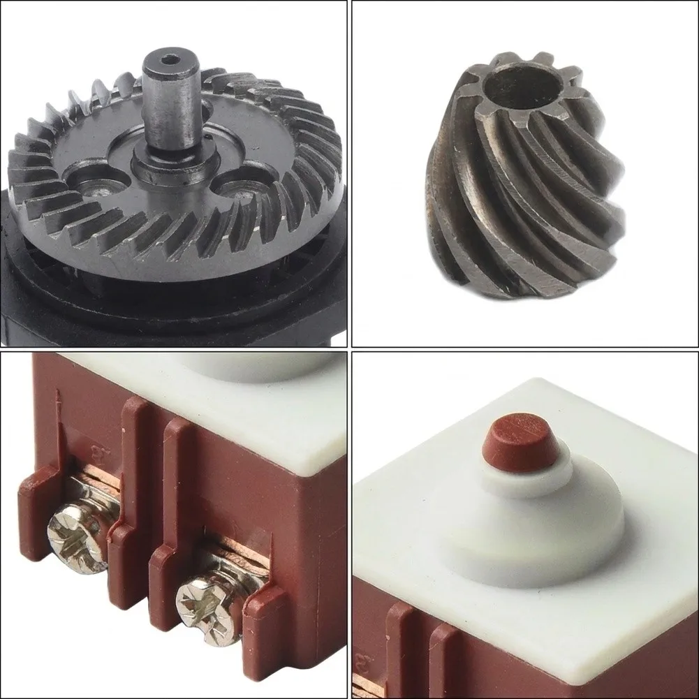 Replacement Gear Set with Switch for Bosch GWS6-100 GWS6-115 GWS6-125 GWS600 GWS6700 For Angle Grinder Maintenance and