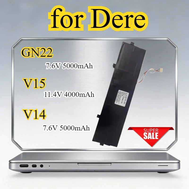 

New V14 V15 GN22 Laptop Battery for Dere V14 V15 R12 Pro M12 MBook M11 R6 R9 Daysky V7 V9 15.6" Inch V15MAX ZWH15 GB4943 GB9254