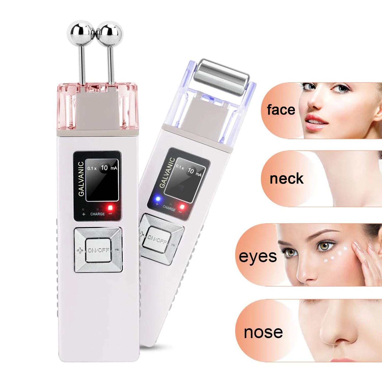 آلة ثبات البشرة الكلفانية المكركركرنت المحمولة، مدلك شد الوجه المضاد للشيخوخة للاستخدام المنزلي، جهاز صالون التجميل #1
