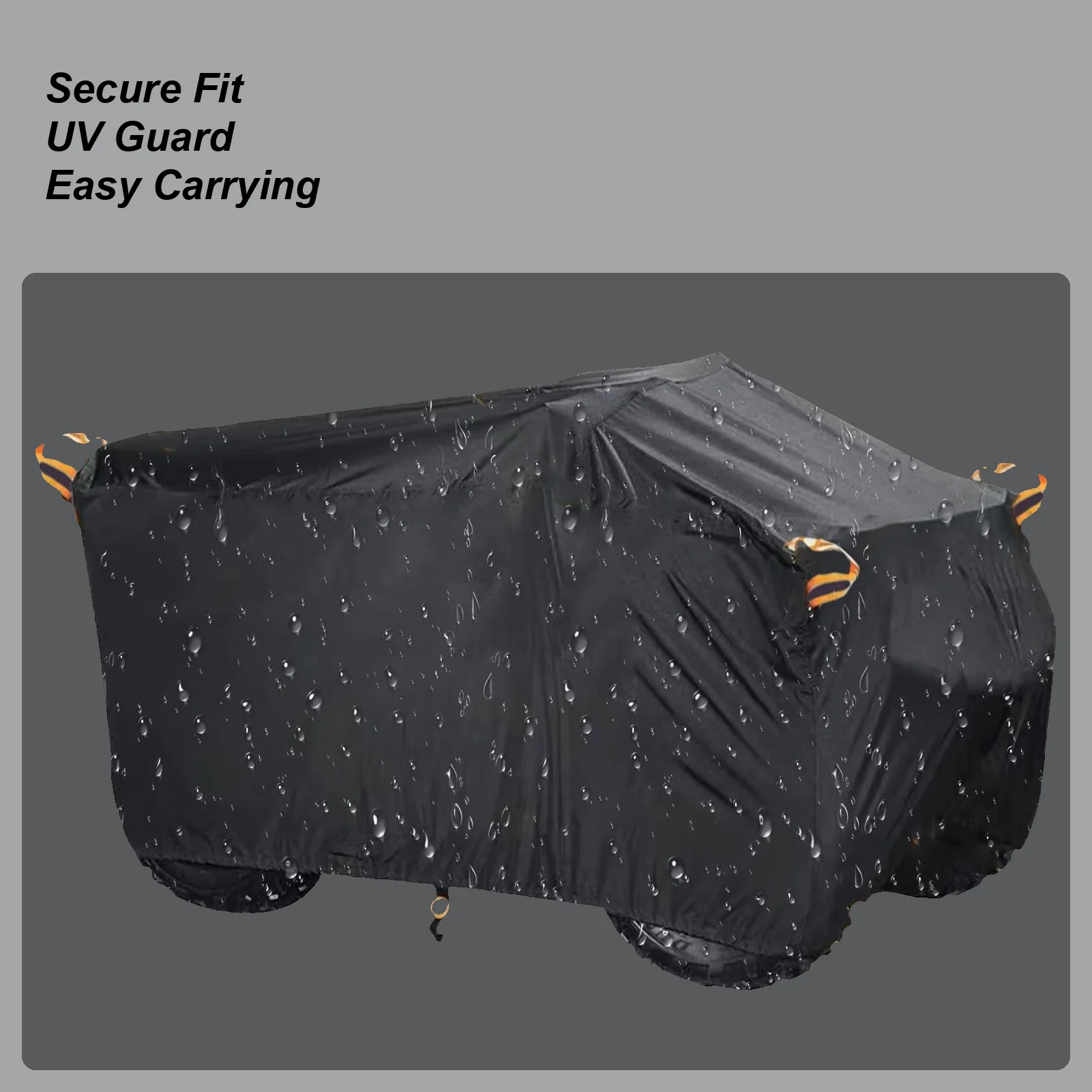 ATV Covers Waterproof Outdoor Heavy Duty UV Protection Tarp Windproof ATV Covers For Rainy Weather Summer Sun Exposure Winter