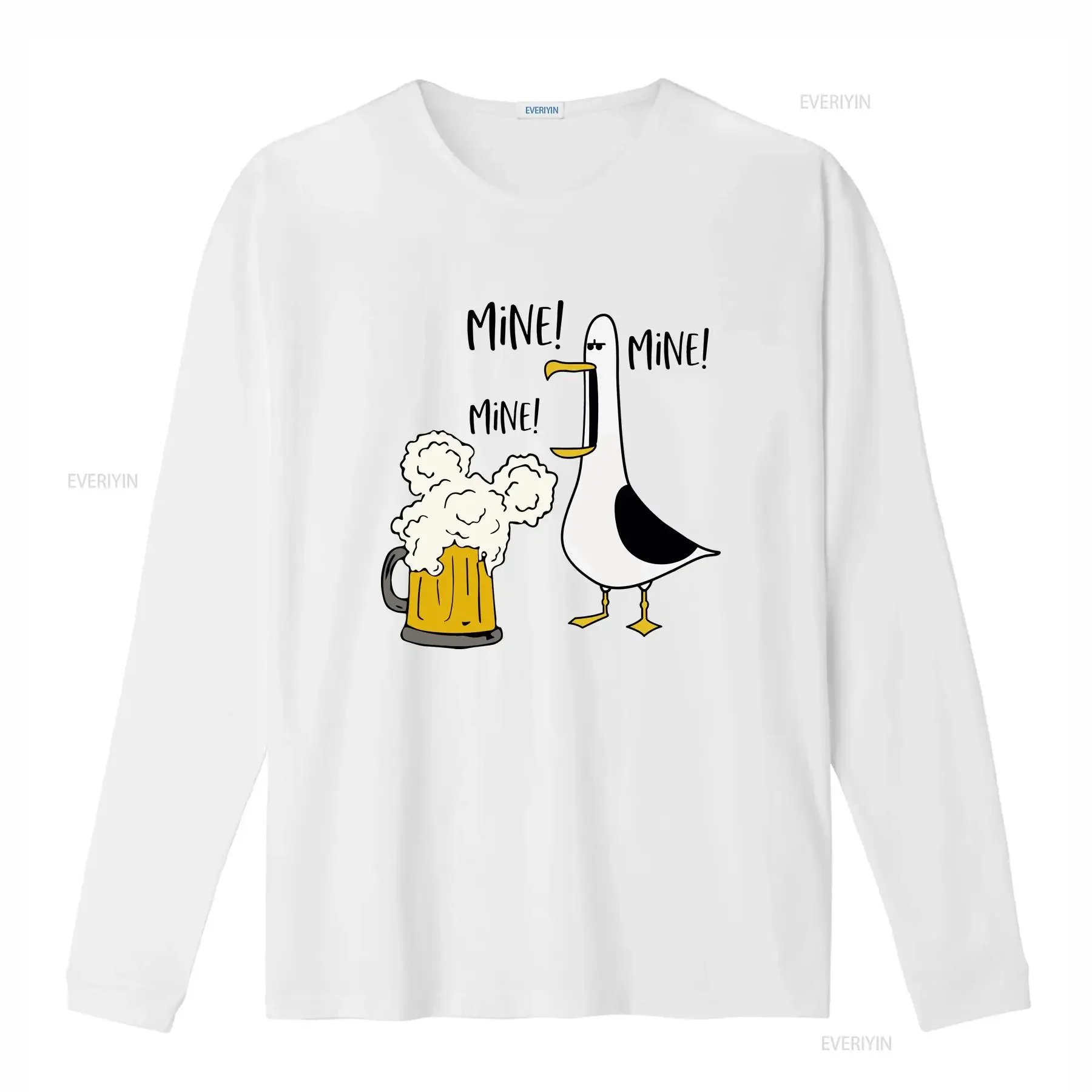 Mine Beer Nemo Seagull T Shirt Finding Fish Matching Family Vacation Funny vintage Washed Slightly Casual Comfortable Stretched
