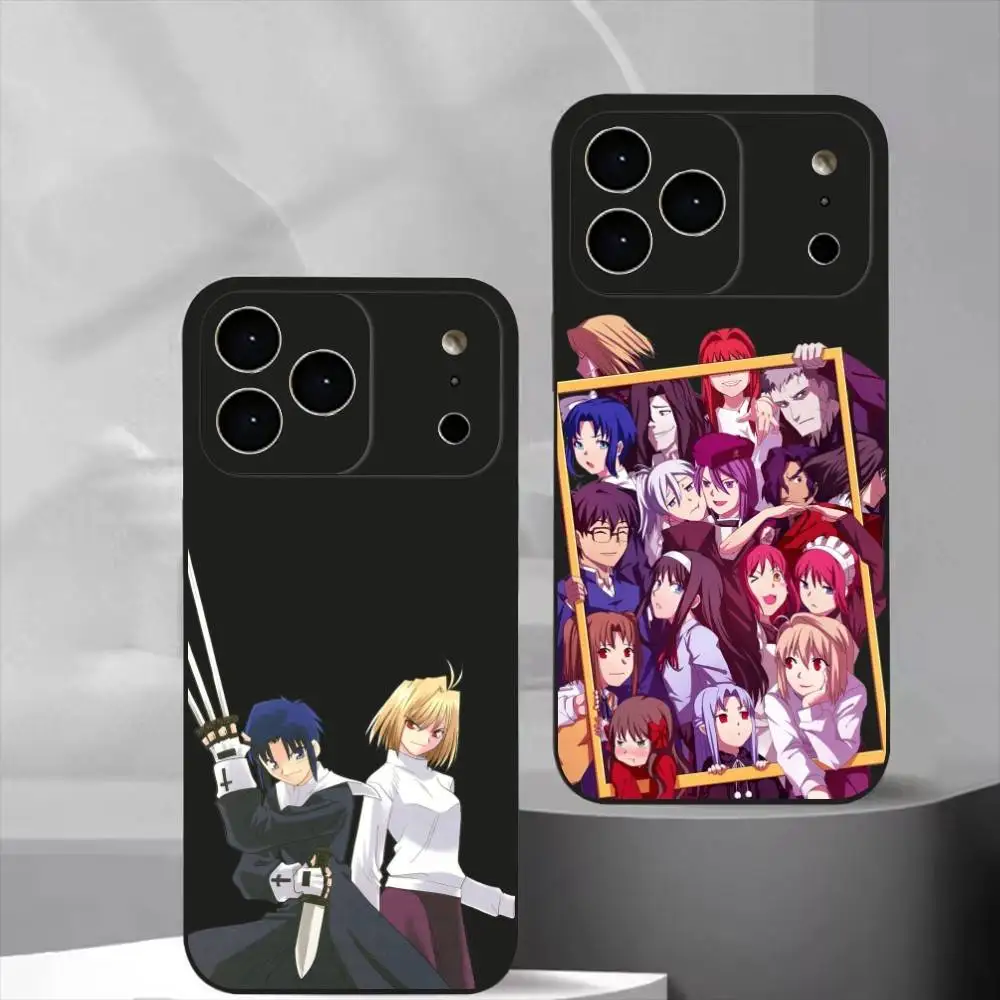 

Melty Blood Game Tsukihime Phone Case For iPhone 17,16,15,14,13,12,11 Plus,Pro Max, Soft Silicone Black Cover