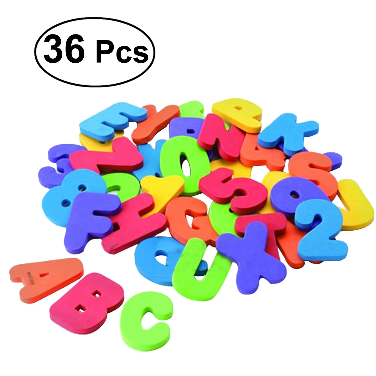 

36 Pcs Bath Letters Numbers Kids Toys Safe Premium Material Educational Shapes Children Learning Count Spell Bathtub
