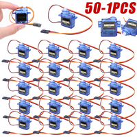 1-50pcs SG90 Servo Micro 9G 180/360 Degrees Mount kit for RC Car Toy Airplane Aircraft Helicopter Fixed-Wing Micro Gear Servo