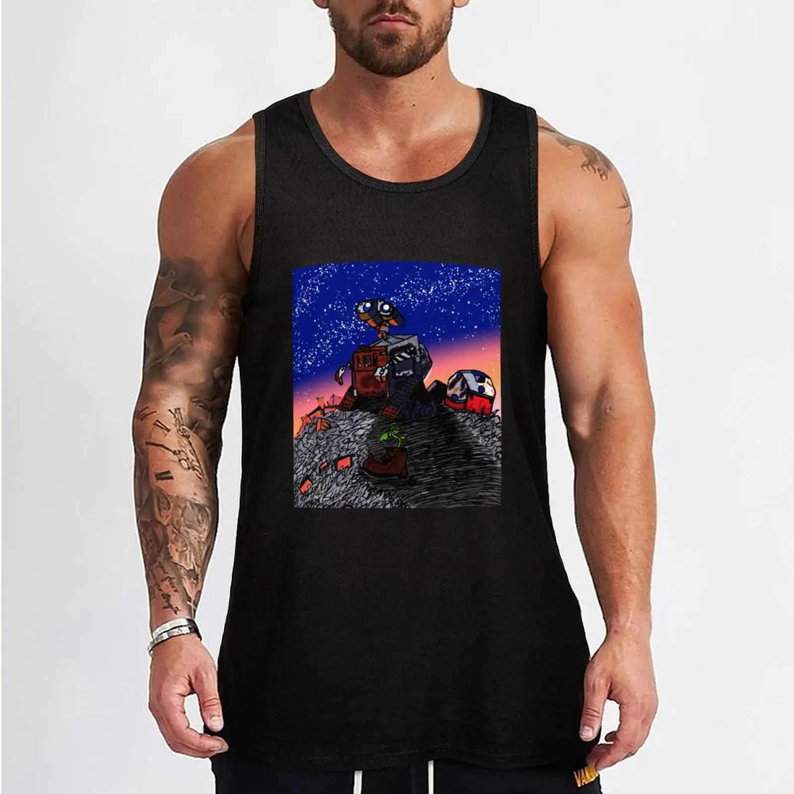 Walle Star Gazing Tank Top summer clothes man 2024 t-shirt for men mens clothing men clothings