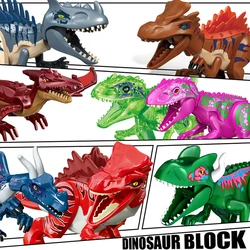 Jurassic Dinosaurs Building Blocks Indominus T-Rex DIY Big Size Tyrannosaurus Action Figure Pterosaur Models Children Toys Gifts