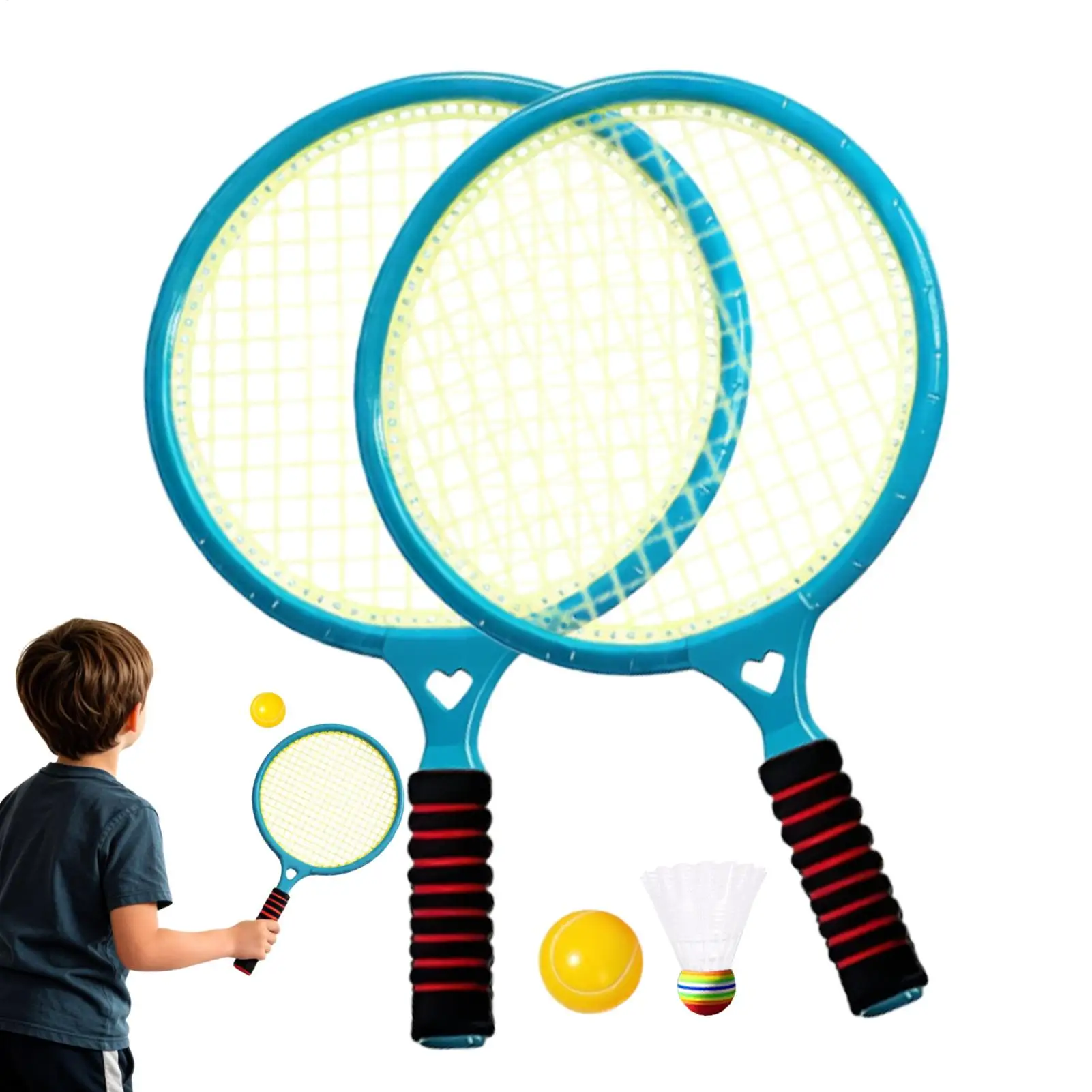 

Kids Badminton Set Sports Tennis Game Indoor Badminton Set For Backyard Beach Garden Park School Camping Patio Playground Family