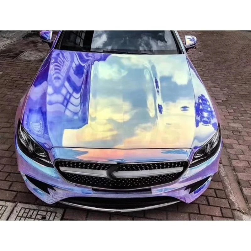 Rainbow Chameleon Car Wrap Foil Auto Graphics Vinyl Chrome Wholesale Removeable Body Stickers in Roll Form
